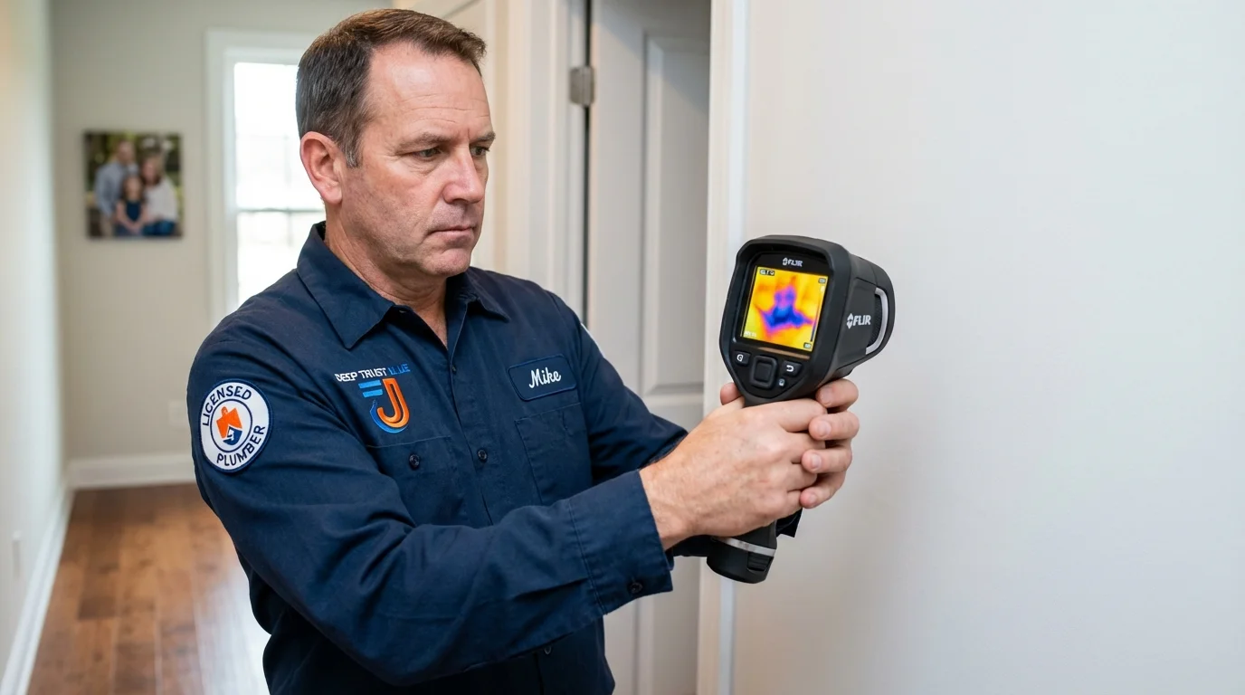 Thermal imaging leak detection by Johns Plumbing LLC in Gravette